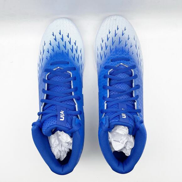 Under Armour Mens Spotlight Fran RM 4.0 Cleats US 8.5 EU 42 White Blue EUC - Picture 9 of 13